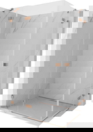 Mexen Lunar Duo sprchovací kút otvárací ľavý 110 x 95 cm, transparentný, brúsená meď - 834-110L-095P-65-00