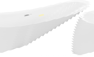 Mexen Lotos voľne stojaca vaňa 180 x 75 cm, biela, prepad zlatý kartáčovaný - 52051807700-55