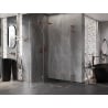 Mexen Lunar L Duo sprchová kabína s vyklápacími dvierkami 105 x 95 cm, priehľadná, ružové zlato - 834L-105L-095P-60-00