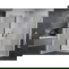 Mexen Pretoria sprchová kabína, kyvné dvere 70 x 100 cm, transparentnéné, zlatá + závesný bidet Flat - 852-070-100-50-00-4010