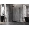 Mexen Lunar Duo sprchovací kút s otváracími dverami 115 x 75 cm, priehľadný, brúsená zbraňová šedá - 834-115L-075P-66-00