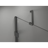 Mexen Lunar Duo sprchová kabína otváracia ľavá 115 x 105 cm, transparentná, brúsená pušková sivá