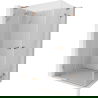 Mexen Lunar L Duo sprchový kút otvárateľný 110 x 70 cm, priehľadný, brúsená meď - 834L-110L-070P-65-00