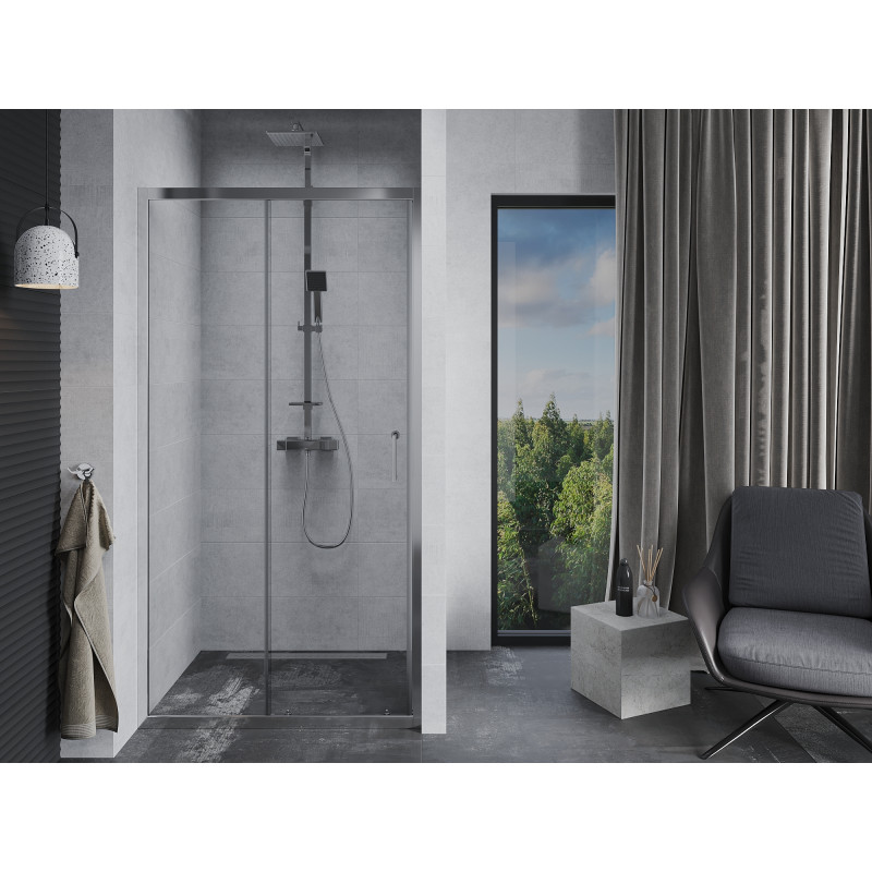 Mexen Apia posuvné sprchové dvere 120 cm, priehľadné, chróm - 845-120-000-01-00