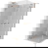 Mexen Lunar L Duo sprchový kút s výklopnými dverami 115 x 115 cm, transparentný, brúsená meď - 834L-115L-115P-65-00