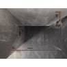 Mexen Lunar L Duo sprchovací kút 120 x 110 cm, transparentný, brúsená meď - 834L-120L-110P-65-00