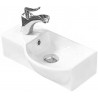 Mexen Hugo pravé umývadlo na dosku 40 x 22 cm, biele - 21254000R
