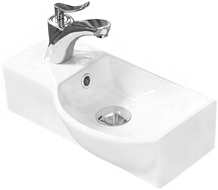 Mexen Hugo umývadlo na dosku pravé 40 x 22 cm, biele - 21254000R