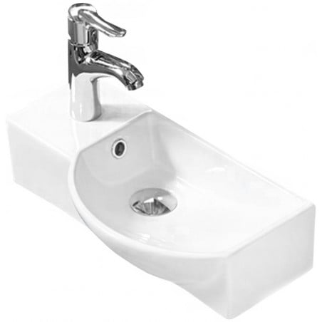 Mexen Hugo umývadlo na dosku pravostranné 45 x 24 cm, biele - 21254500R