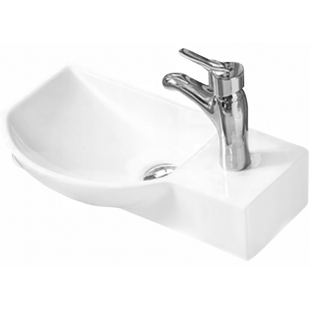 Mexen Hugo umývadlo na doske ľavé 45 x 24 cm, biele - 21254500L