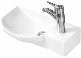 Mexen Hugo umývadlo na doske ľavé 45 x 24 cm, biele - 21254500L