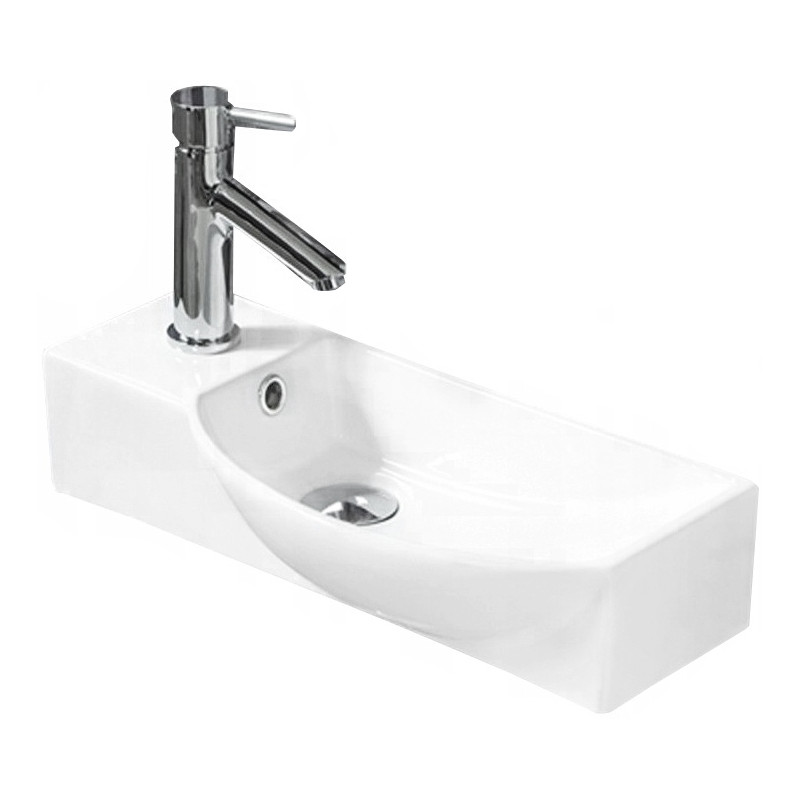 Mexen Hugo pravé umývadlo na dosku 50 x 23 cm, biele - 21255000R