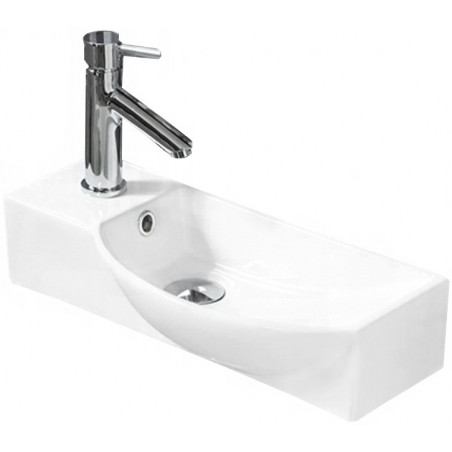 Mexen Hugo pravé umývadlo na dosku 50 x 23 cm, biele - 21255000R