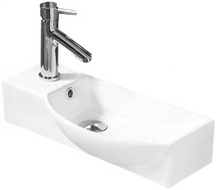 Mexen Hugo pravé umývadlo na dosku 50 x 23 cm, biele - 21255000R
