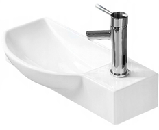 Mexen Hugo ľavé umývadlo na dosku 50 x 23 cm, biele - 21255000L