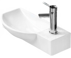 Mexen Hugo umývadlo na dosku ľavé 50 x 23 cm, biele - 21255000L