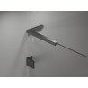 Mexen Lunar L Duo sprchová kabína na otváranie vľavo 75 x 70 cm, transparentná, kartáčovaná gun gray