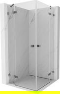Mexen Lunar Duo sprchovací kút s otváracími dverami 120 x 120 cm, transparentný, gun metal - 834-120L-120P-95-00