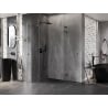 Mexen Lunar L Duo sprchová kabína s otváracími dverami 90 x 90 cm, transparentná, brúsená gun gray - 834L-090L-090P-66-00