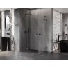 Mexen Lunar L Duo sprchová kabína s výklopnými dvermi 105 x 85 cm, transparentná, brúsená gun gray - 834L-105L-085P-66-00