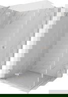 Mexen Lunar Duo sprchovací kút s vyklápacími dverami, ľavý 105 x 95 cm, transparentný, brúsený nikel - 834-105L-095P-97-00