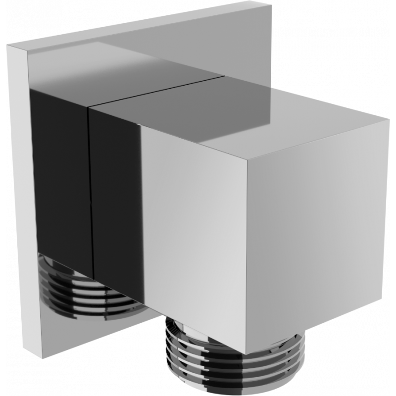 Mexen Cube rohová prípojka, chróm - 79340-00