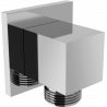 Mexen Cube rohová prípojka, chróm - 79340-00