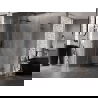 Mexen Lunar L Duo výklopná sprchová kabína 115 x 70 cm, transparentná, brúsená gun gray - 834L-115L-070P-66-00