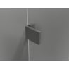 Mexen Lunar L Duo sprchová kabína s otváracími dverami 115 x 80 cm, transparentná, brúsená gun gray - 834L-115L-080P-66-00