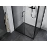 Mexen Apia sprchový kút zasúvací 130 x 90 cm, transparentný, čierny - 840-130-090-70-00