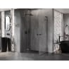 Mexen Lunar L Duo sprchový kút s výklopnými dverami 120 x 105 cm, transparentný, brúsený gun gray - 834L-120L-105P-66-00