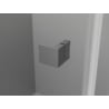 Mexen Lunar L Duo sprchový kút s výklopnými dverami 120 x 105 cm, transparentný, brúsený gun gray - 834L-120L-105P-66-00
