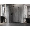 Mexen Lunar L Duo sprchová kabína 120 x 120 cm, priehľadná, kartáčovaná sivá zbraň - 834L-120L-120P-66-00