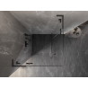 Mexen Lunar L Duo sprchová kabína 120 x 120 cm, priehľadná, kartáčovaná sivá zbraň - 834L-120L-120P-66-00