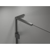 Mexen Lunar L Duo sprchová kabína 120 x 120 cm, priehľadná, kartáčovaná sivá zbraň - 834L-120L-120P-66-00