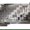 Mexen Lunar, ľavé otváracie sprchové dvere 70 x 70 cm, priehľadné, biele - 834-070-070-20-00-L
