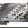 Mexen Lunar, ľavé otváracie sprchové dvere 70 x 70 cm, priehľadné, biele - 834-070-070-20-00-L