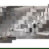 Mexen Lunar L sprchová kabína s otváravými dverami ľavá 100 x 90 cm, priehľadná, chróm - 834L-100-090-01-00-L