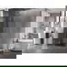 Mexen Lunar L sprchová kabína s otváravými dverami ľavá 100 x 90 cm, priehľadná, chróm - 834L-100-090-01-00-L