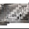 Mexen Lunar L sprchová kabína s otváravými dverami ľavá 100 x 90 cm, priehľadná, chróm - 834L-100-090-01-00-L