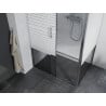 Mexen Apia sprchová kabína, posuvné dvere 100 x 90 cm, pruhy, chrómová - 840-100-090-01-20