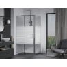 Mexen Apia zasúvacia sprchová kabína 105 x 90 cm, biele pásy, chróm - 840-105-090-01-20