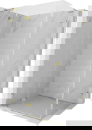 Mexen Lunar L sprchová kabína s ľavými dverami 90 x 70 cm, transparentná, zlatá - 834L-090-070-50-00-L