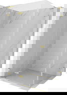 Mexen Lunar L sprchový kút ľavý 100 x 80 cm, transparentný, zlatý brúsený - 834L-100-080-55-00-L