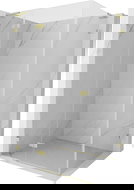 Mexen Lunar L sprchový kút otvárací ľavý 100 x 90 cm, priehľadný, zlato kartáčované - 834L-100-090-55-00-L