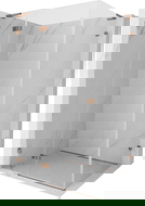 Mexen Lunar L sprchová kabína otočná ľavá 90 x 70 cm, transparentná, ružové zlato - 834L-090-070-60-00-L