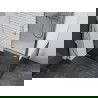 Mexen Apia sprchová kabína posuvná 140 x 80 cm, biele pásy, chróm - 840-140-080-01-20