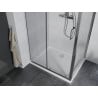 Mexen Apia sprchová kabína, posuvné dvere 90 x 70 cm, transparentnéné, chrómová + závesný bidet Flat - 840-090-070-01-00-4010