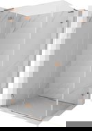 Mexen Lunar L sprchový kút s otváracími ľavými dverami 85 x 80 cm, priehľadný, brúsená meď - 834L-085-080-65-00-L