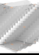 Mexen Lunar L sprchový kút otvárací ľavý 90 x 80 cm, transparentný, brúsená meď - 834L-090-080-65-00-L